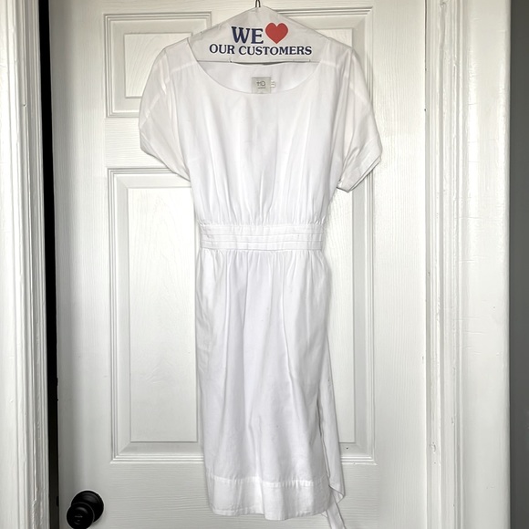 HD in Paris Dresses & Skirts - HD in Paris White Cotton Poplin Dress Anthropologie